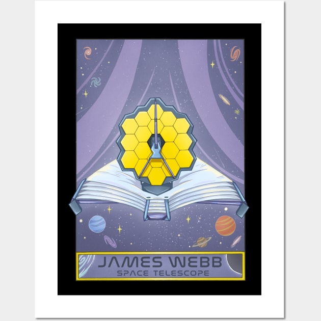 James Webb Space Telescope Illustration - JWST Art Wall Art by stacreek